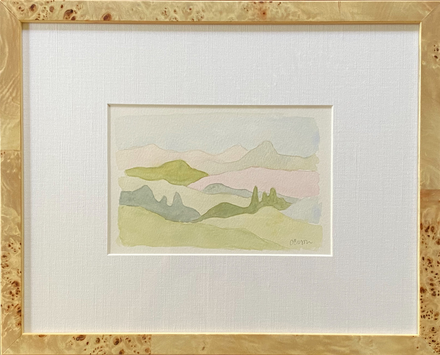 Framed Tuscan Landscape No. 12