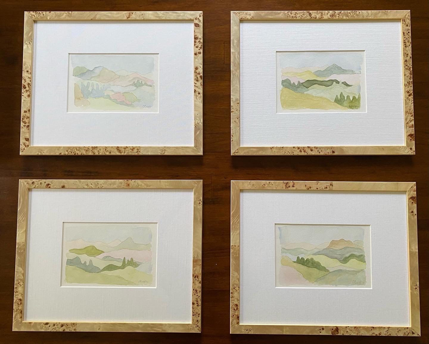 Framed Tuscan Landscape No. 12