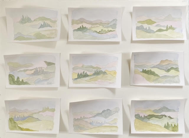 Tuscan Watercolor No. 9